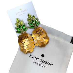 NWT Kate Spade pineapple drop earrings